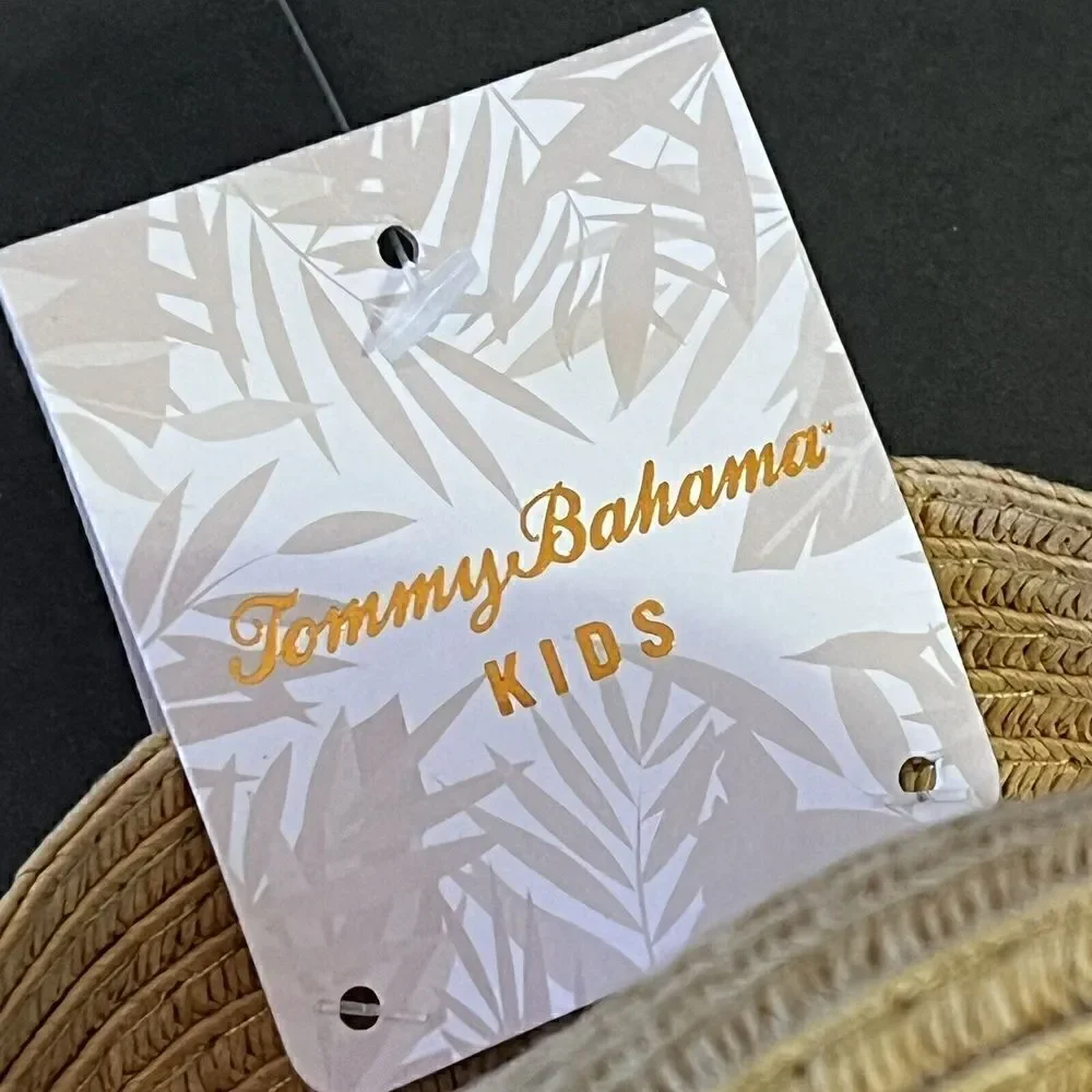 Tommy Bahama Kids Boys Fedora Hat Size S Beach Golf Boat Preppy Travel Easter